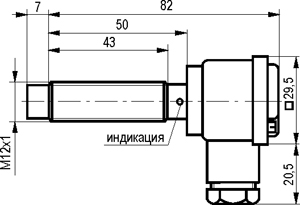 Габариты ISN ET2A-43N-4-LZ